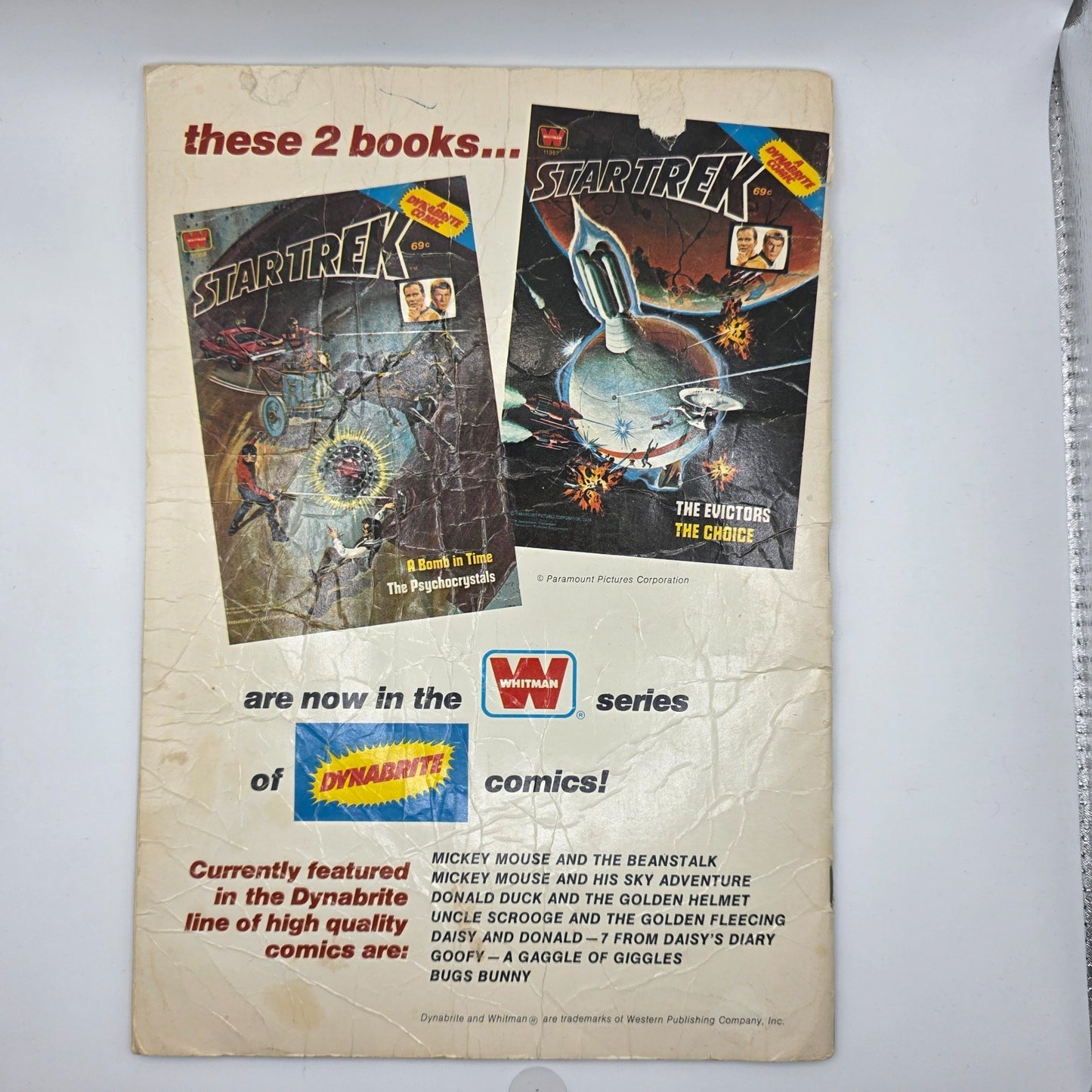 Star Trek Dynabrite Comic The Evictors - CGC Grade Worthy