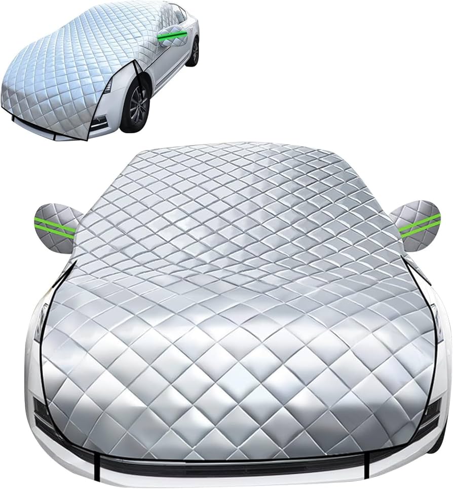 Car Rain Cover & Hail Protector – Waterproof Anti-UV 5-Layer Grid Design Hook Installation