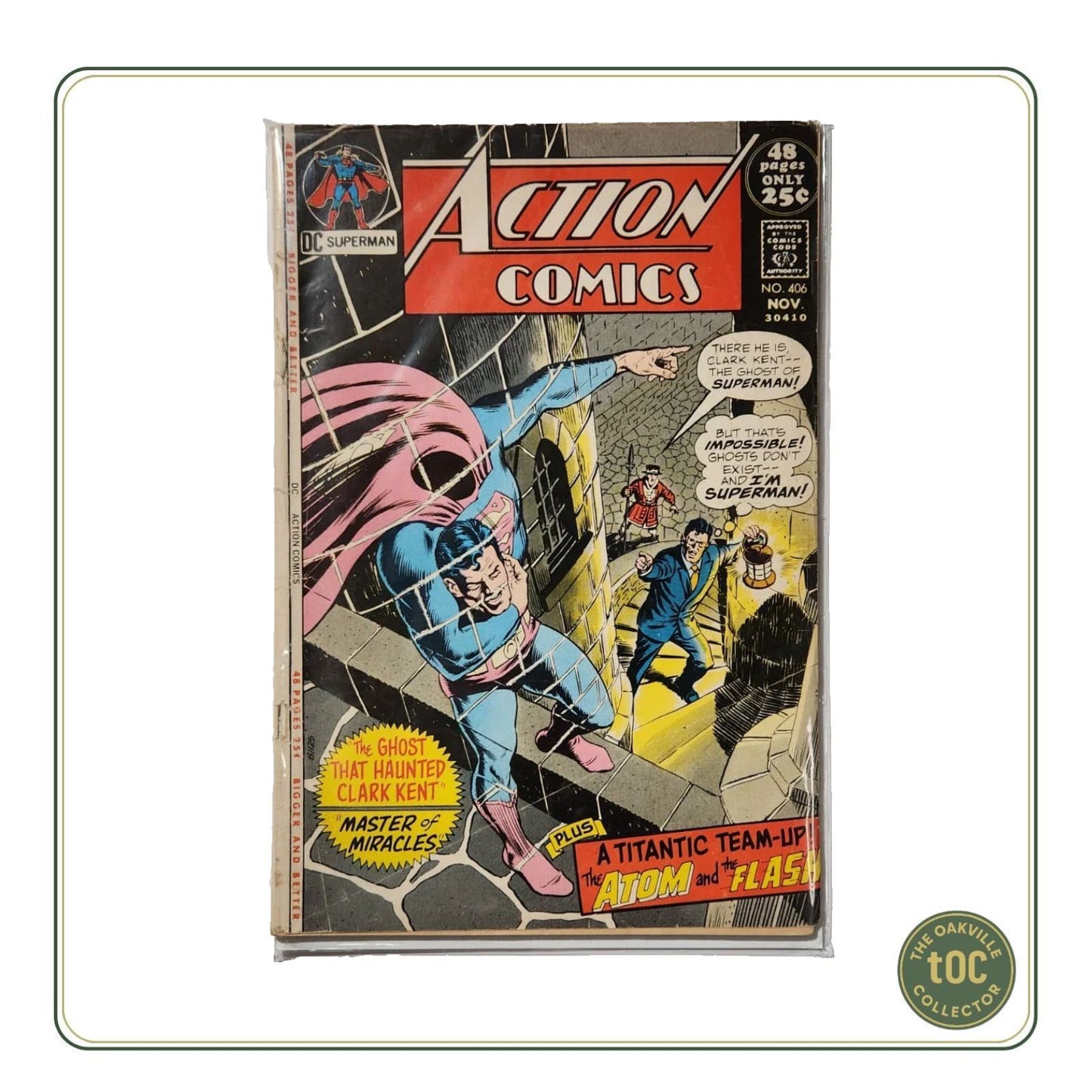 DC Action Comics Superman Book #406 - A Titanic Team Up The Atom & The Flash