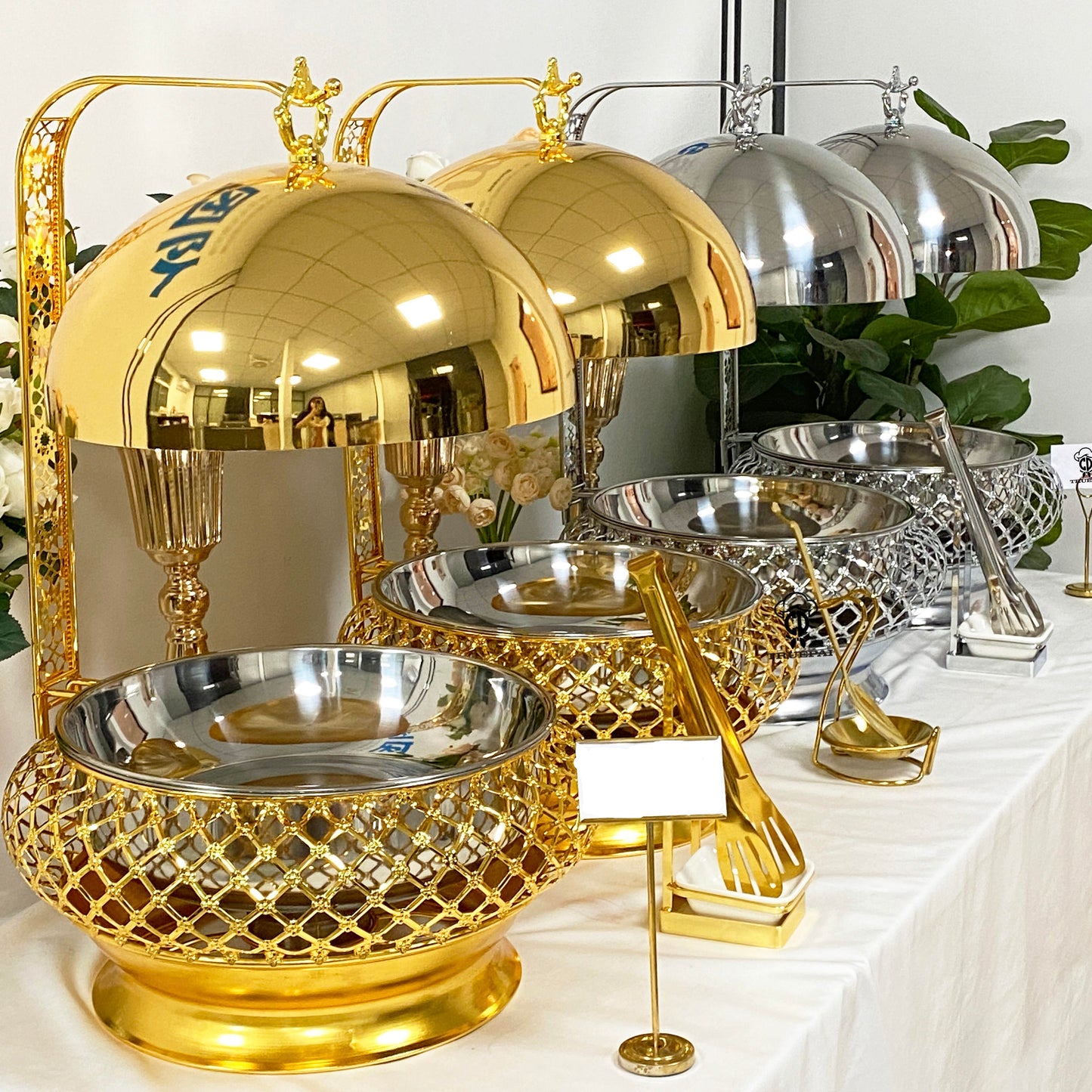 Luxury Stainless Steel Chafing Dishes – Buffet Food Warmer for Wedding & Party Catering