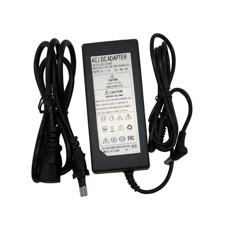 5V/12V/24V Power Adapter – LED Driver Transformer, 1A–8A, AC 100–240V to DC