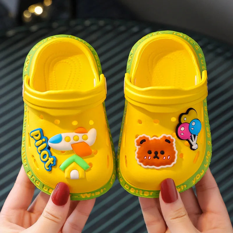Cute Children's Soft Soled Anti-Slip Flip Flops for Indoor/Outdoor