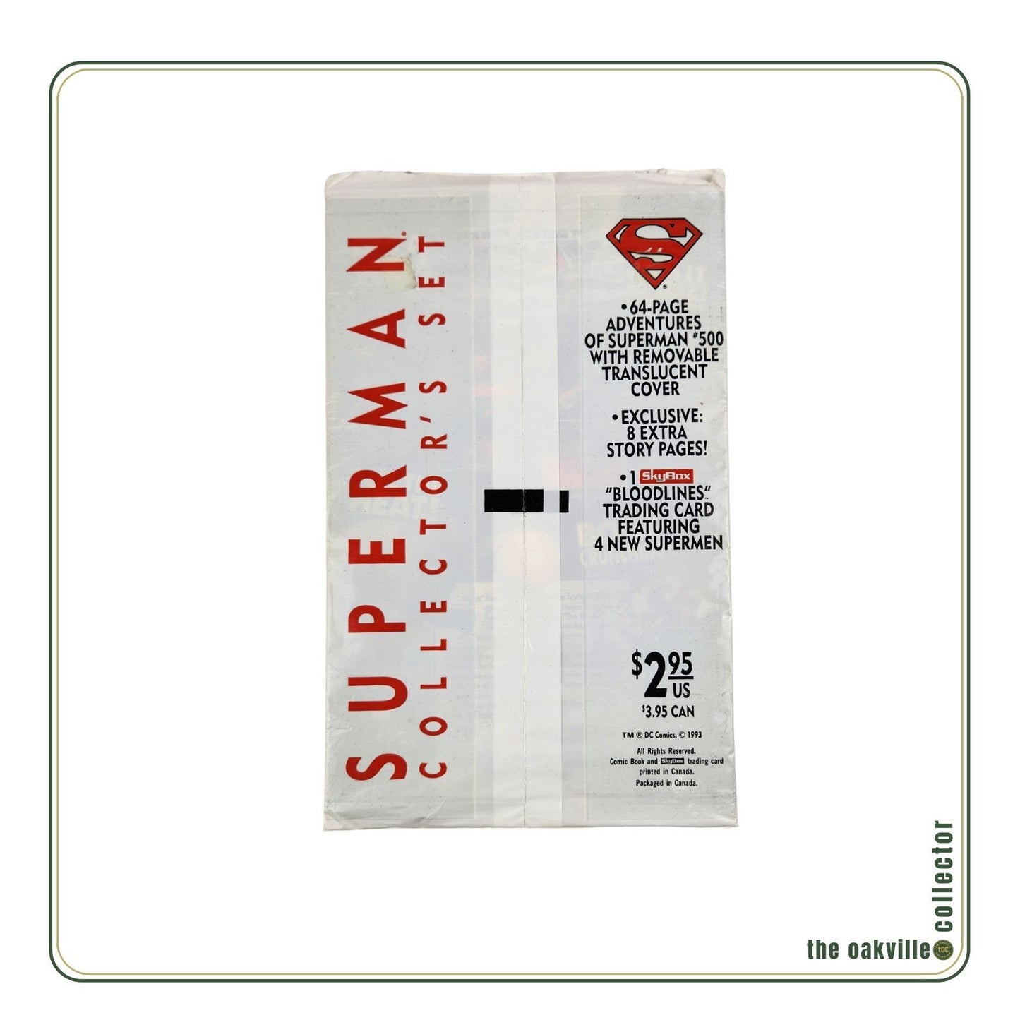 Superman Collector’s Set #500(1993) DC Comics Death of Superman White Bag Opened