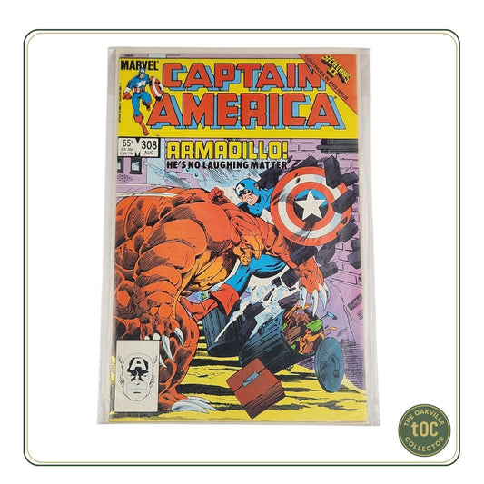 Marvel Captain America #308 - "Armadillo! He's No Laughing Matter" (1985)