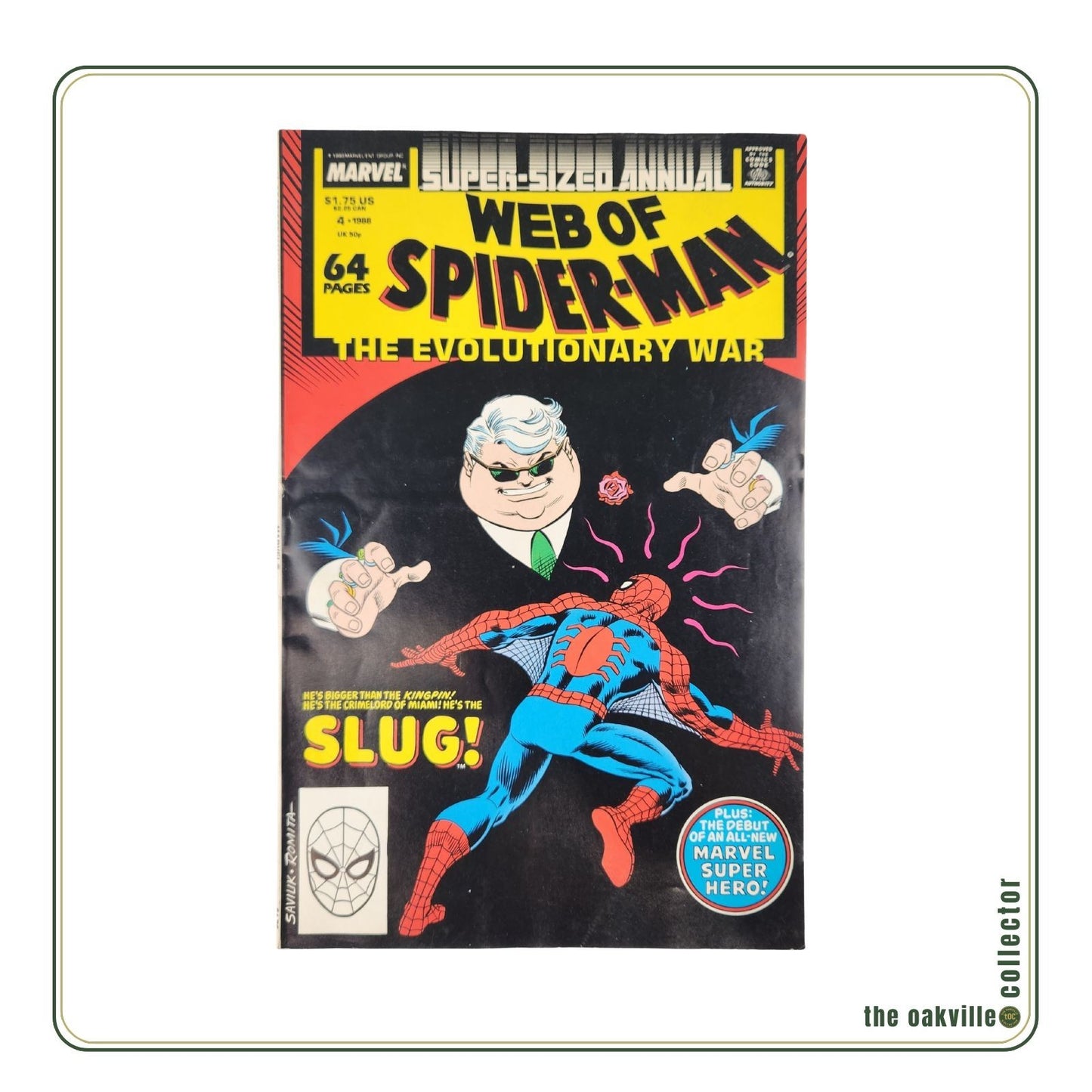 Web of Spider-Man Annual #4 (1988) Marvel Comics Super-Sized Evolutionary War