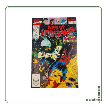 Marvel Comics Web of Spider-Man Annual #6 (1990) Spidey’s Totally Tiny Adventure