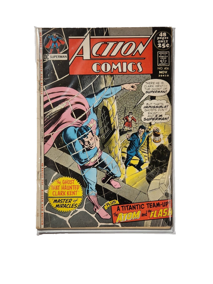 DC Action Comics Superman Book #406 - A Titanic Team Up The Atom & The Flash