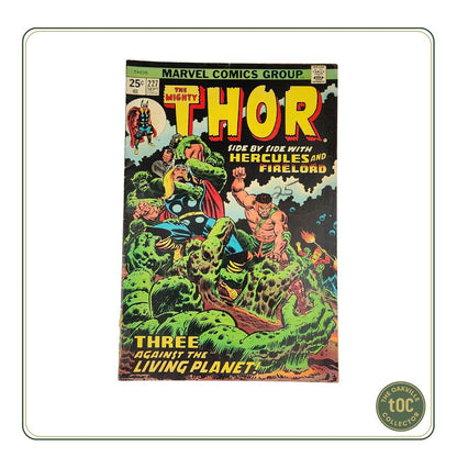 Marvel #227 - The Mighty Thor Side by Side with Hercules and Firelord (1974)