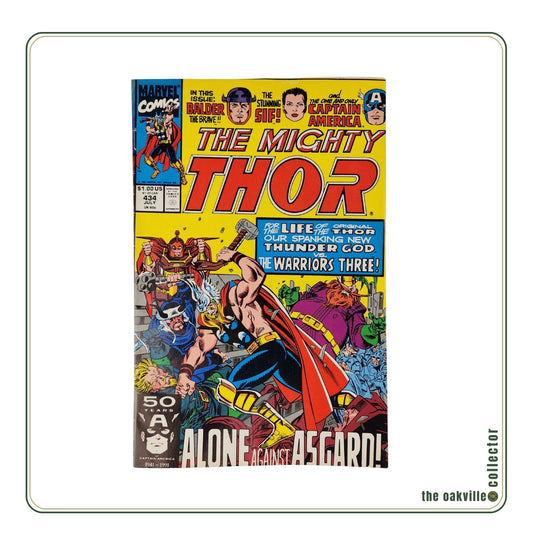 Marvel Comics The Mighty Thor #434 (1991) Alone Against Asgard Copper Age