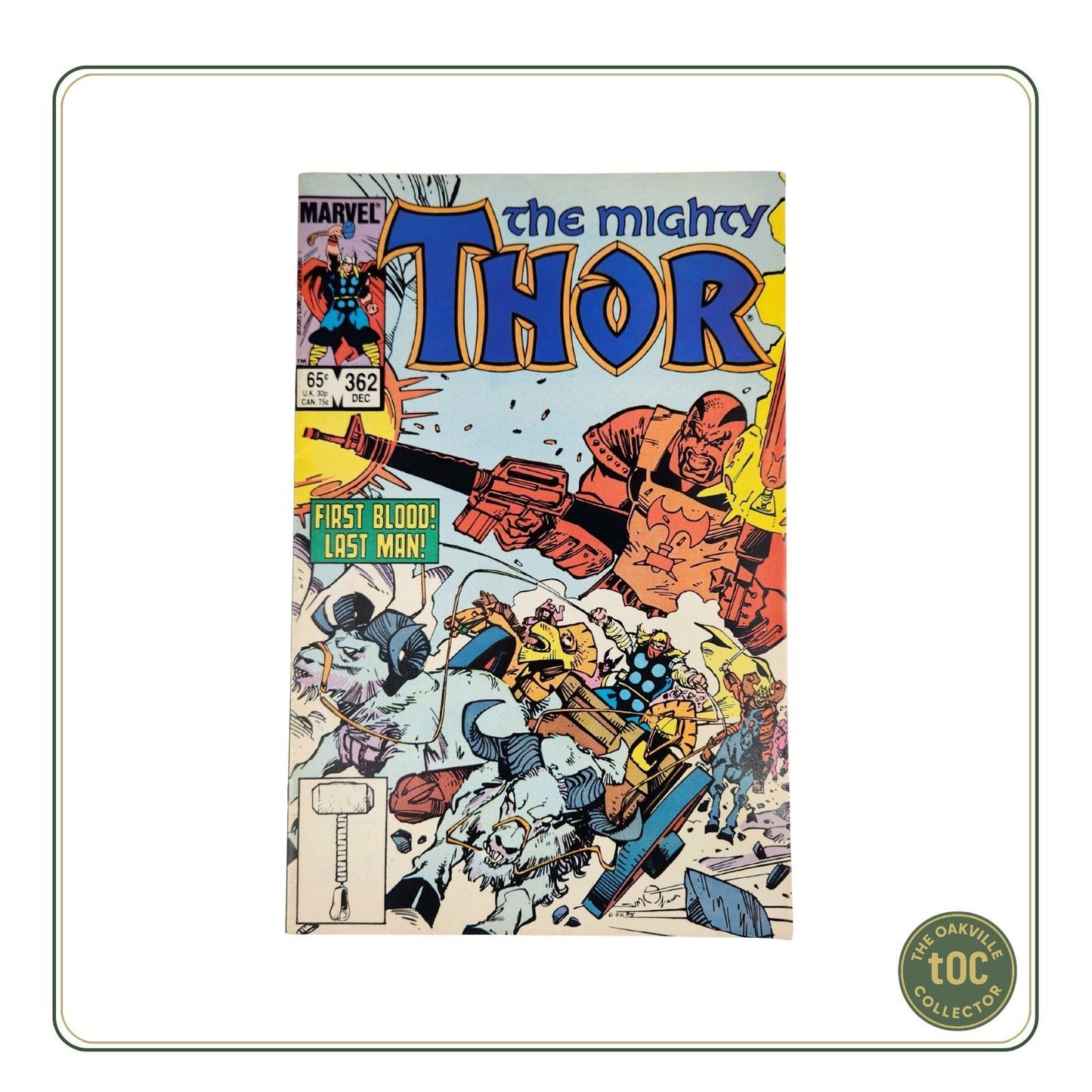 Marvel Comics #362 - The Mighty Thor "First Blood! Last Man!" (1985)
