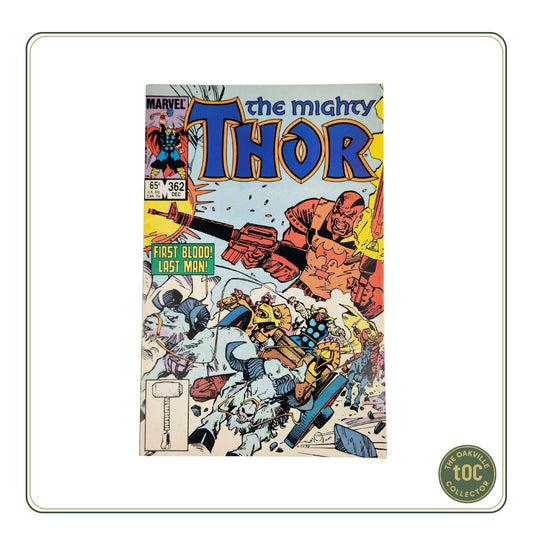 Marvel Comics #362 - The Mighty Thor "First Blood! Last Man!" (1985)
