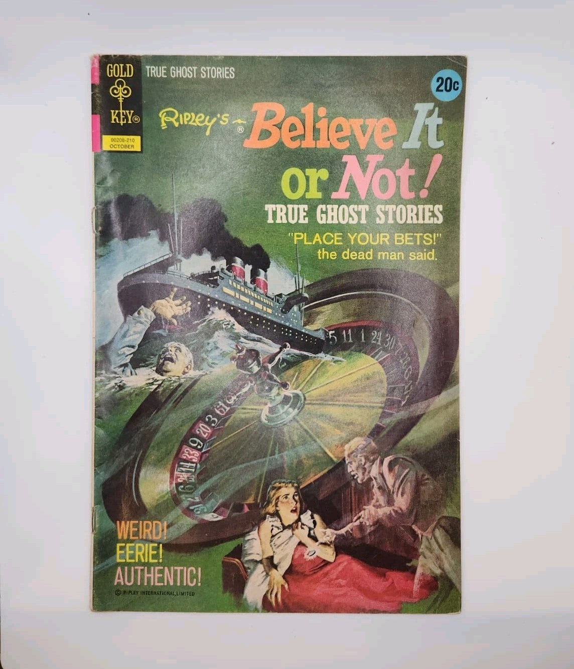 Gold Key ⚜️ Ripley's Believe It or Not #36 True Ghost Stories Comic Book