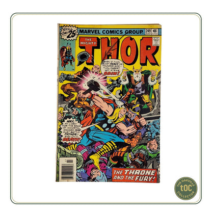 Marvel Comics #249 - The Mighty Thor "The Throne and the Fury!" (1976)