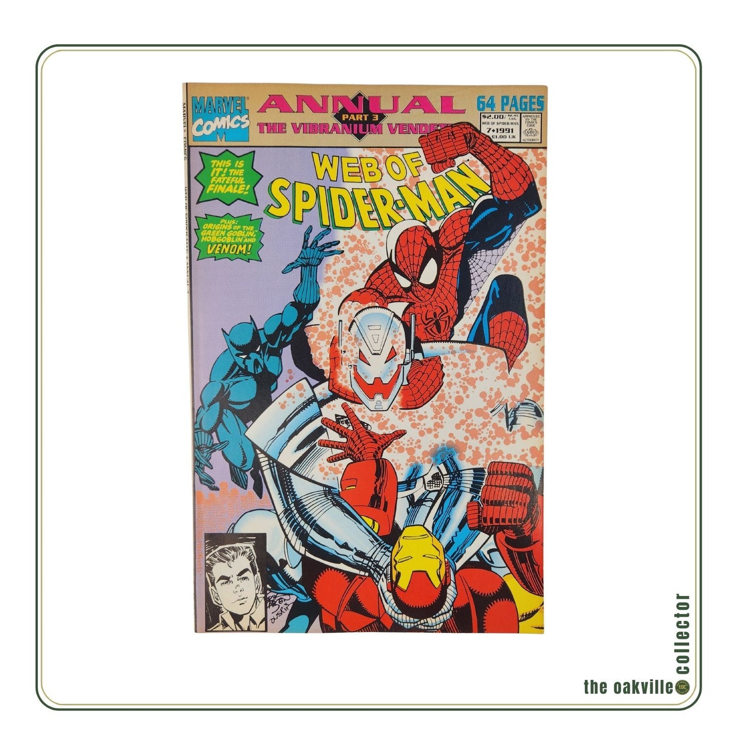 Web of Spider-Man Annual #7(1991) Marvel Spider-Man Iron Man Black Panther Venom