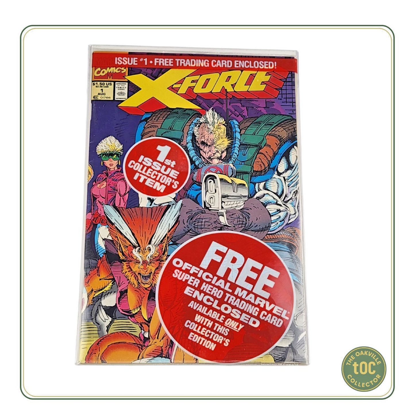 X-Force #1 (1991, Marvel) – 1st Issue with a Super Hero Trading Card | Sealed