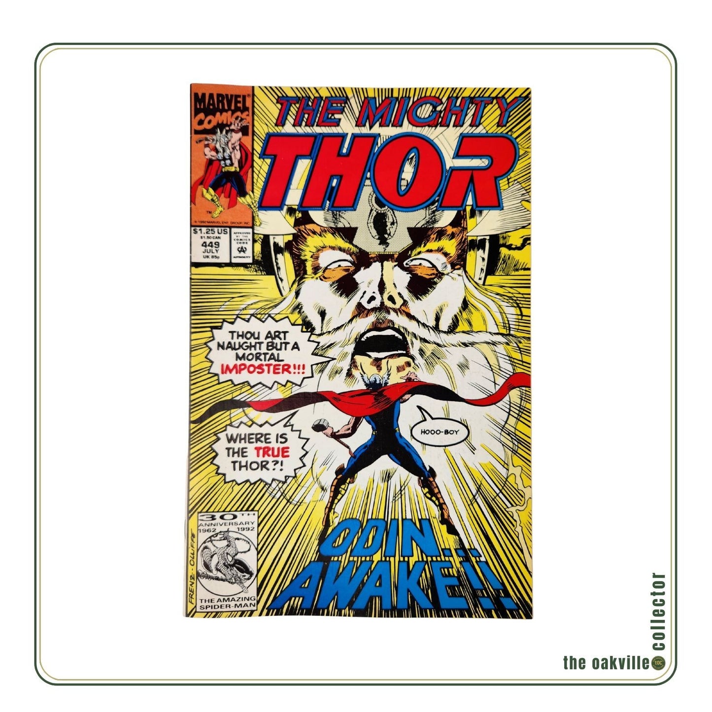 Marvel Comics The Mighty Thor #449 (1992) Odin Awake! Copper Age Marvel