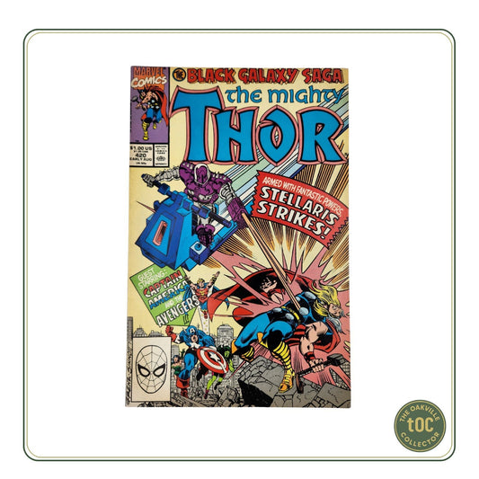 Marvel Comics #420- The Mighty Thor "Black Galaxy Saga: Stellar Strikes!" (1990)