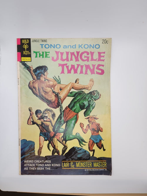 Gold Key ⚜️ Tono and Kono The Jungle Twins Lair of the Monster Master Comic Book