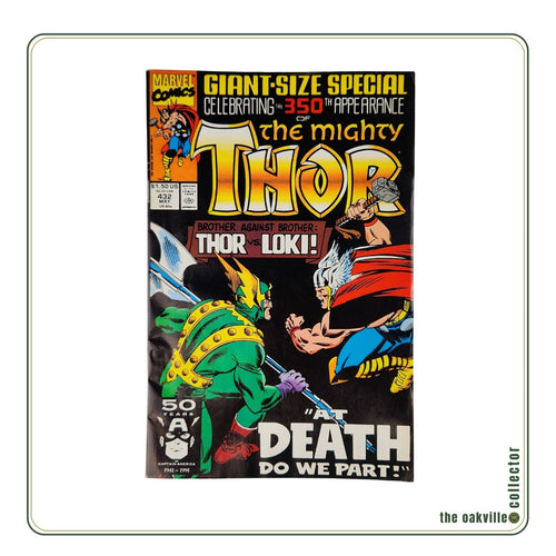 Marvel Comics The Mighty Thor #432 (1991) Giant-Size Thor vs Loki Copper Age