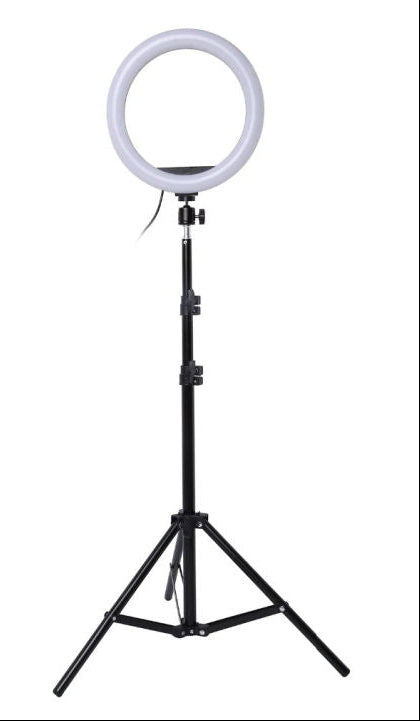 10 Inch LED Ring Light Photographic Selfie Ring Lighting with Phone Holder for Tiktok Youtube Makeup Videos