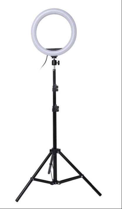 10 Inch LED Ring Light Photographic Selfie Ring Lighting with Phone Holder for Tiktok Youtube Makeup Videos