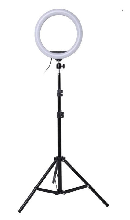 10 Inch LED Ring Light Photographic Selfie Ring Lighting with Phone Holder for Tiktok Youtube Makeup Videos