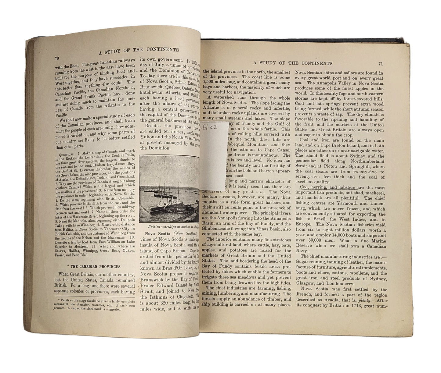 Rare Vintage 1920s World Relations and The Continents Book – Saskatchewan Edition