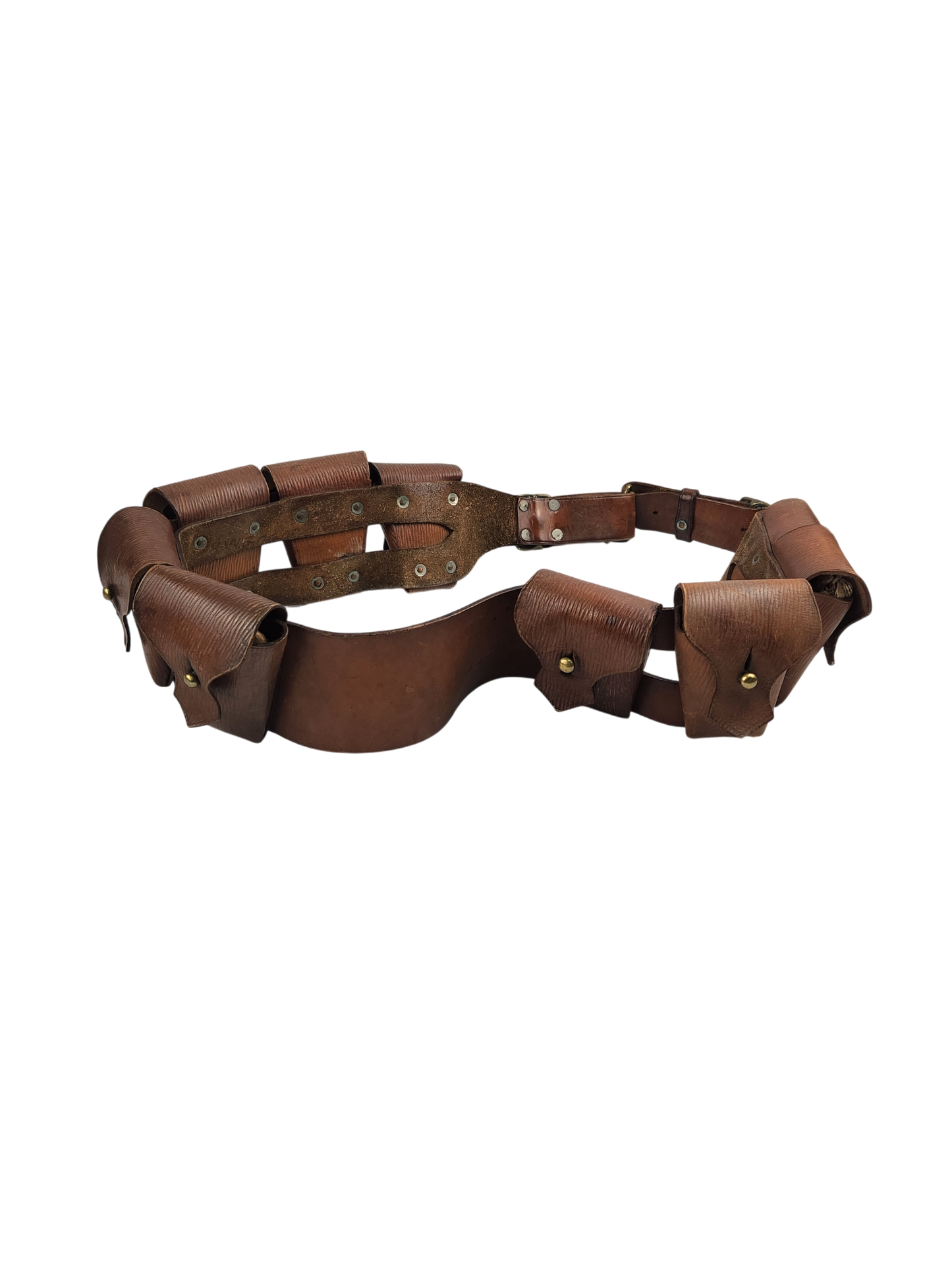 WWI Era British Army Patt 1903 Leather 90-Round Ammunition Bandolier | Vintage Militaria