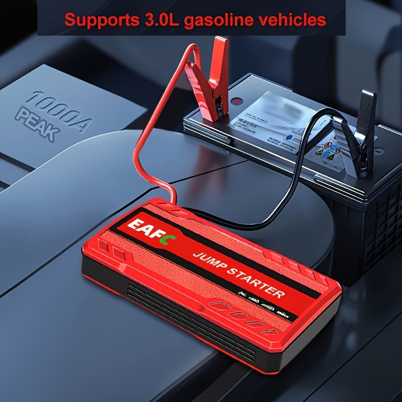 Portable Car Jump Starter Power Bank 12V with LED Light