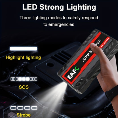 Portable Car Jump Starter Power Bank 12V with LED Light