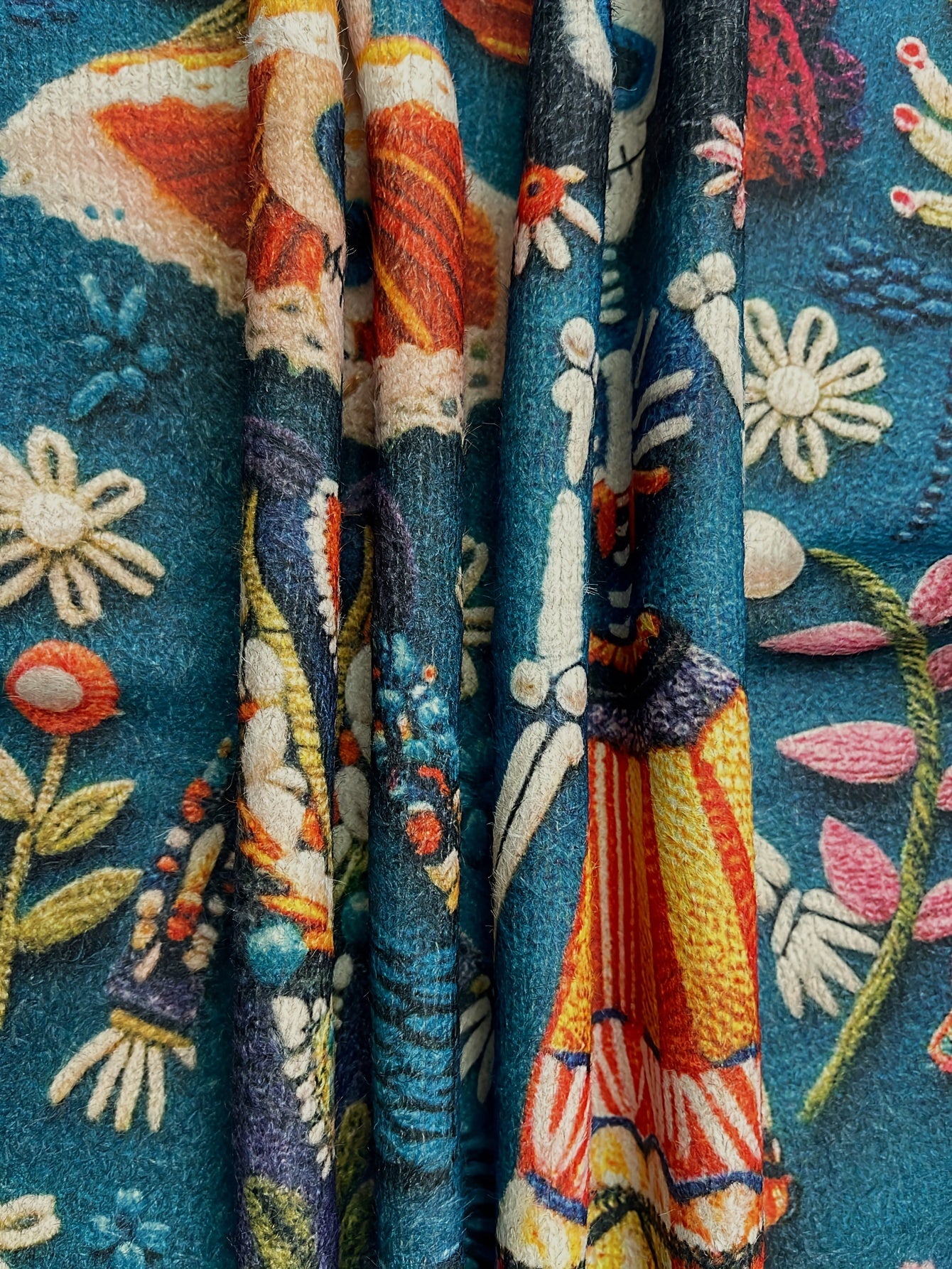 All-Over Print Undead Couple Pattern Thick Casual Crew Neck Long Sleeve Sweater, Round Hem, Women's Clothing