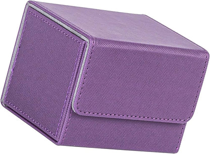 PU Leather Card Deck Box – Magnetic Closure Storage for 100+ TCG & Magic Cards