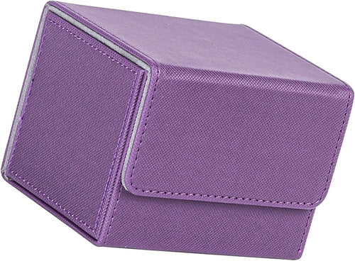 PU Leather Card Deck Box – Magnetic Closure Storage for 100+ TCG & Magic Cards