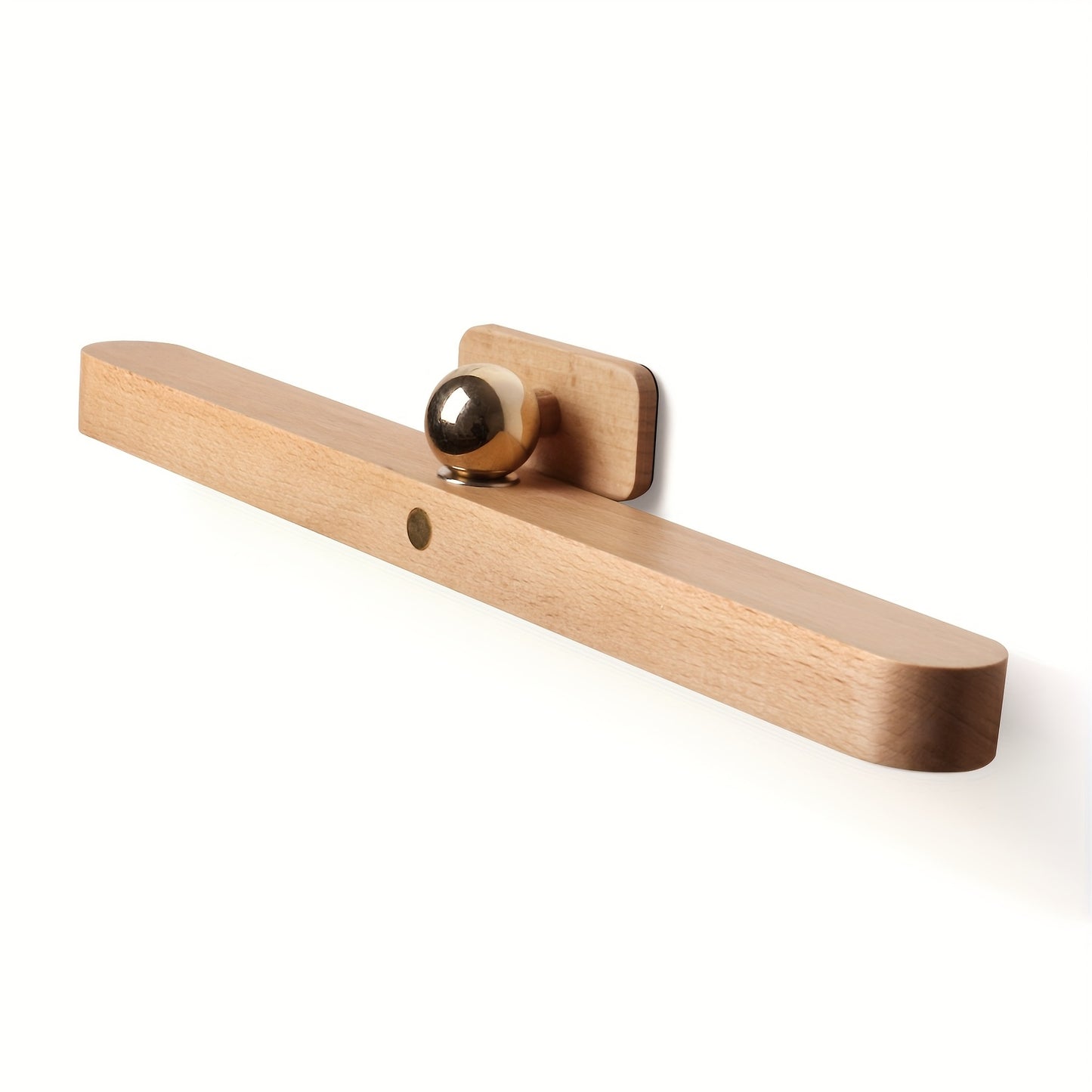 Magnetic Night Light Wall Lamp Wooden Mirror Front Design LED Light Strip Semi-Flush Mount USB Rechargeable