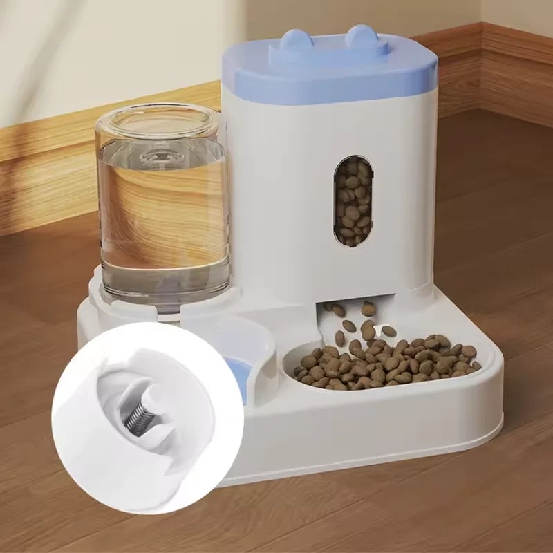 2-in-1 Pet Feeder and Waterer Bowl for Cats and Dogs – Compact & Stylish
