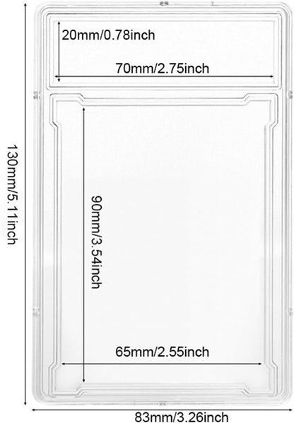 Collectible Cards Protective Case Sleeve - Random Color