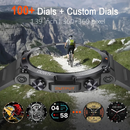 Men's Smart Watch OLED Fitness Tracker/Heart Rate/Sleep Monitor Waterproof