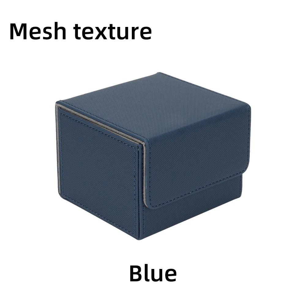 PU Leather Card Deck Box – Magnetic Closure Storage for 100+ TCG & Magic Cards