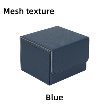 PU Leather Card Deck Box – Magnetic Closure Storage for 100+ TCG & Magic Cards