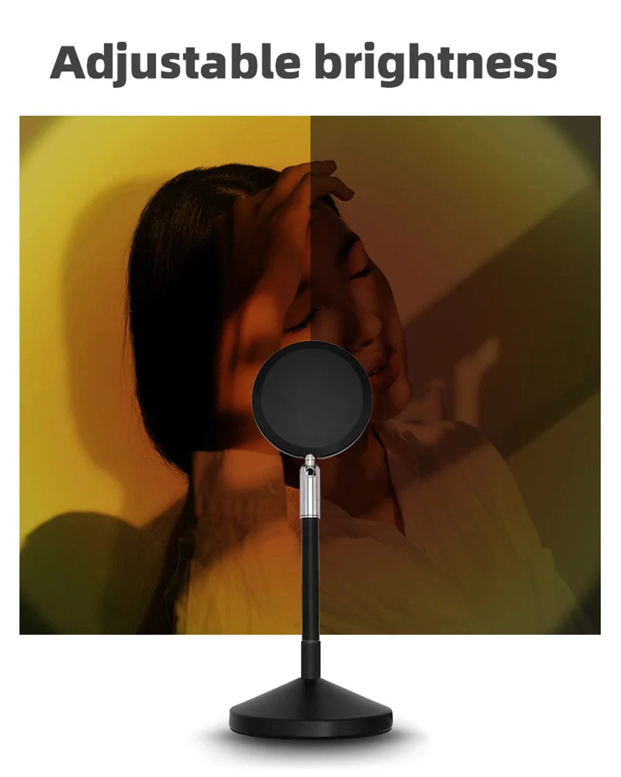 RGB Sunset Projection Lamp | Remote Control Colorful Atmosphere LED Light for TikTok, Room, and Decor