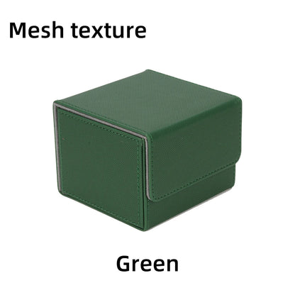 PU Leather Card Deck Box – Magnetic Closure Storage for 100+ TCG & Magic Cards