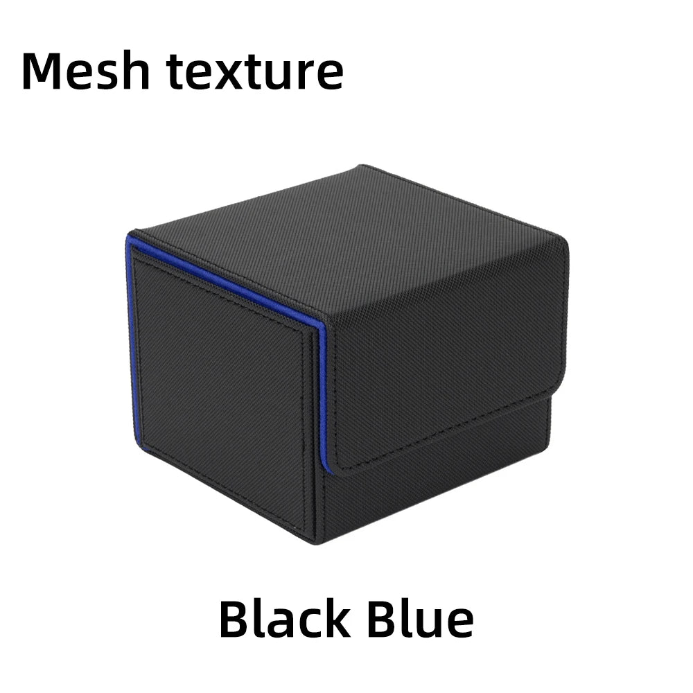 PU Leather Card Deck Box – Magnetic Closure Storage for 100+ TCG & Magic Cards