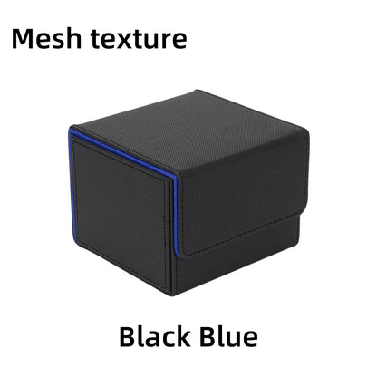 PU Leather Card Deck Box – Magnetic Closure Storage for 100+ TCG & Magic Cards