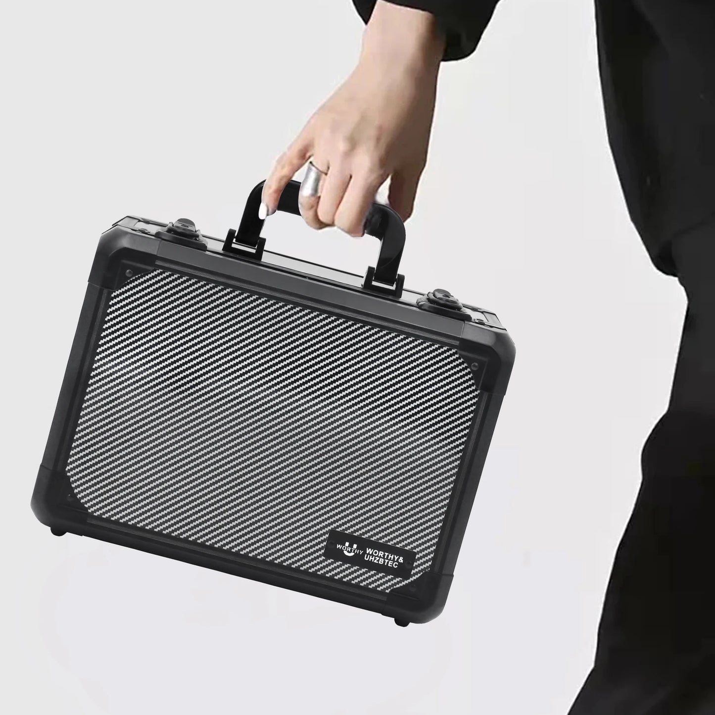 Graded Trading Card Storage Box with Dividers – 3"x4" 35PT Aluminum Case