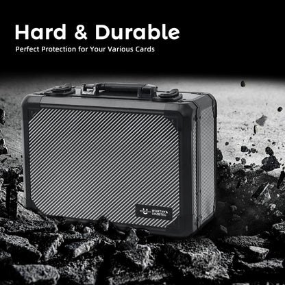 Graded Trading Card Storage Box with Dividers – 3"x4" 35PT Aluminum Case