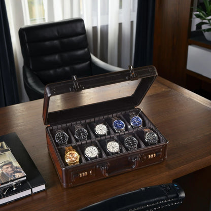 Square Jewelry Storage Boxes – Leather Gift Box for Watches, Rings & Accessories