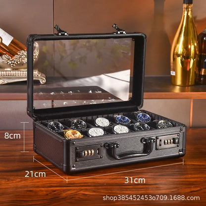 Square Jewelry Storage Boxes – Leather Gift Box for Watches, Rings & Accessories