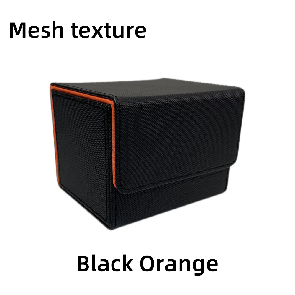 PU Leather Card Deck Box – Magnetic Closure Storage for 100+ TCG & Magic Cards