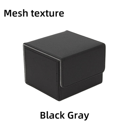 PU Leather Card Deck Box – Magnetic Closure Storage for 100+ TCG & Magic Cards