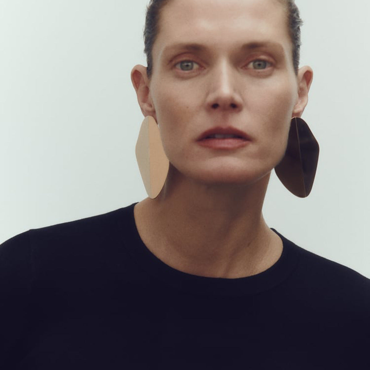 High Profile Retro Elegant Metal Geometry Stud Earrings Women